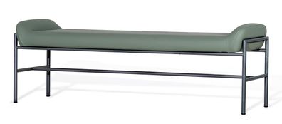 Moderne Grüne Sitzbank Luxuriöse Beistellbank Designer Lederbänke