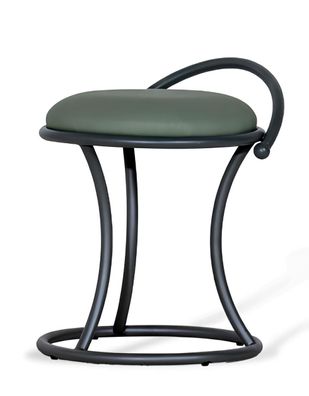 Grüner Lederhocker Designer Barhocker Wohnzimmer Hoher Sitzhocker