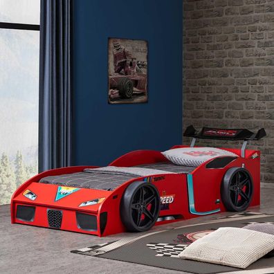 Exklusives Kinder Kunststoffbett Designer Autobett Rennwagen Design