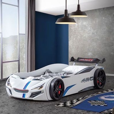 Stolvolles Weißes Kunststoffbett Kinderzimmer Betten Rennwagen Bett