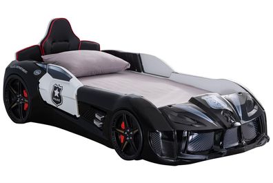 Schwarzer Rennwagenbett Designer Kunststoffbetten Kindezimmer Bett