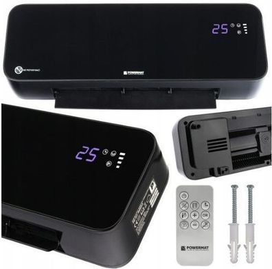 Keramik Wandheizlüfter Schnellheizer 2000W Wandheizung Heizstrahler + Fernbedienung