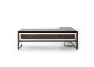 Brauner Bürotisch Luxuriöser Chefschreibtisch Edler Arbeitstisch