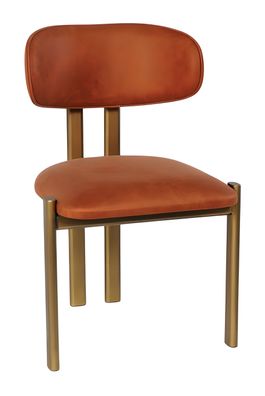 Brauner Esszimmerstuhl Designer Polsterstühle Stilvolle Lehnstühle