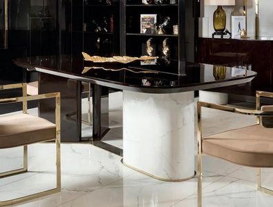 Esstisch Tisch Esszimmer Wohnzimmer Luxus Design Essgruppe Garnitur Modern Neu