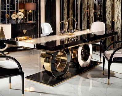 Esstisch Tisch Esszimmer Wohnzimmer Luxus Design Essgruppe Garnitur Modern Neu