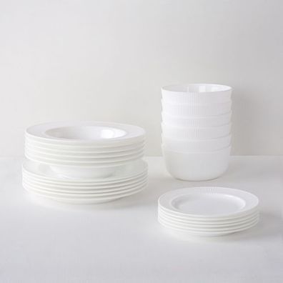 Tafelservice Geschirrset für 6 Personen Curly 24-tlg. Ambition