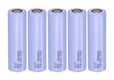 5er-Set Samsung INR21700-40T 3,6V 4000mAh 35A Li-Ion-Akku