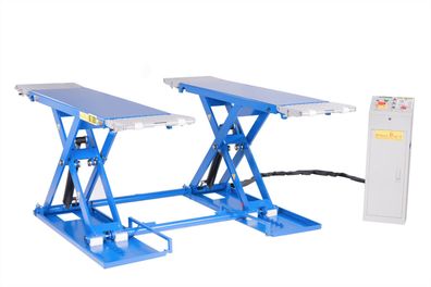 Hebebühne 3,2t Scherenhebebühne inkl. Rangierkit 230V automat. Entriegelung, 00359