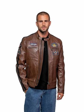 Lederjacke Daytona 73 Tormo braun