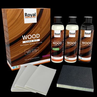 Royal Natural Wood Sealer - Wood Care Kit (3x250ml)