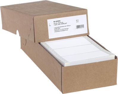 HERMA 8113 Computeretiketten endlos perforiert, 101,6 x 48,4 mm, 1-bahnig, 3000 Stück