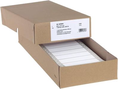 HERMA 8160 Computeretiketten endlos, 88,9 x 23,0 mm, 1-bahnig, 2000 Stück, selbstkleb