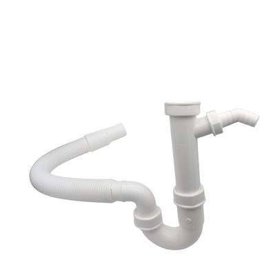 Röhrengeruchsverschluss 1 1/2 Zoll x 50mm/40mm mit flexiblem Abgang 1 Geräte-Anschluß