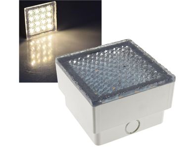 LED Pflasterstein "BRIKX 10" warmweiß10x10x7cm, 90lm, IP67, 230V