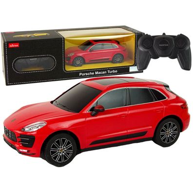 Auto R/C Porsche Macan Turbo 1:24 Rastar Rot