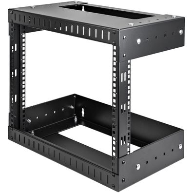 StarTech 8HE 19 Zoll Wand Netzwerk Rack - 2 Pfosten, offener Rahmen mit einstellbare
