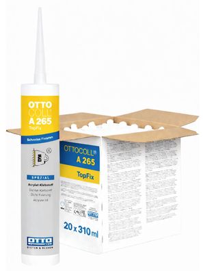 Ottocoll A265 TopFix 20 x 310 ml Fixier-Klebstoff Montagekleber Naturstein Styropor