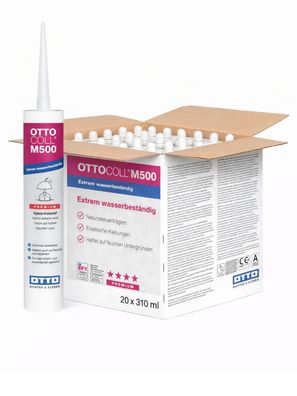 Ottocoll M500 20 x 310 ml Montagekleber Kleben Metall Holz Abdichtbahn Aluminium