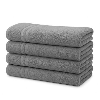 Julido 4er Handtuch Set 50x100cm Baumwolle Premium Qualität saugstark