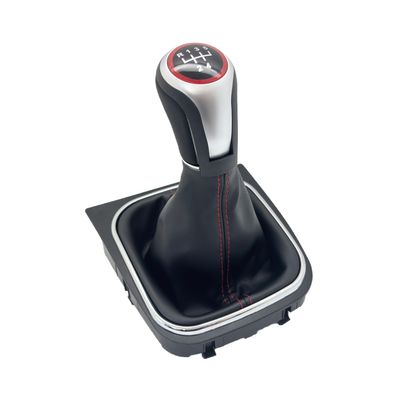 Schaltknauf 5 Gang Schaltsack Hebel GTI Optik Rot für VW Golf 5 & 6 EOS Jetta