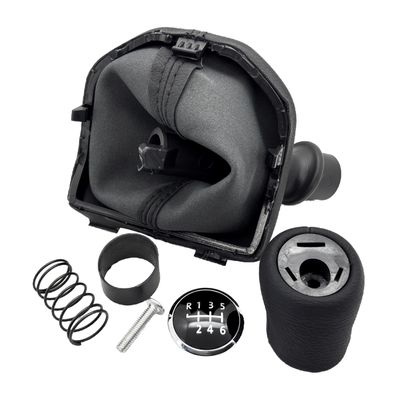 Schaltknauf 6 Gang Schaltsack mit Rahmen für VW Bus Transporter T6 ab Bj. 2015