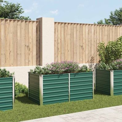 Garten-Hochbeet | Metall Hochbeet 160 x 80 x 77 cm Verzinkter Stahl Grén