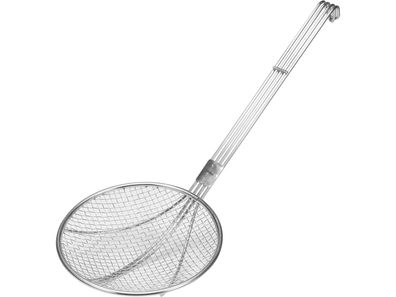 Abseihlöffel, Drahtsieb, Grobsieb 200mm Maschenweite 5mm
