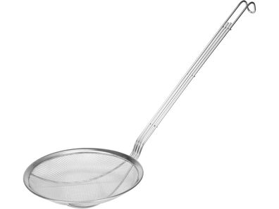 Abseihlöffel, Drahtsieb, feinmaschig 220mm Maschenweite 2mm