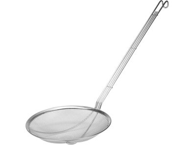 Abseihlöffel, Drahtsieb, feinmaschig 260mm Maschenweite 2mm