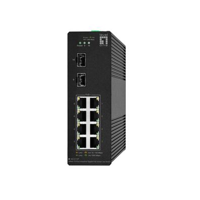 LevelOne Switch 10x GE IGS-2110P, 2xSFP, 8x PoE Outputs