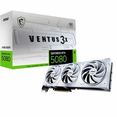 MSI RTX5080 Ventus 3X OC WHITE, 16GB GDDR7 HDMI 3xDP