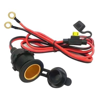 M58C 1m Wasserdicht Einbau Steckdose KFZ Zigarettenanzünder Kabel mit Sicherung