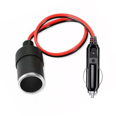 N48C KFZ Verlängerungskabel für Zigarettenanzünder 12V/24V Auto Strom LKW 30cm