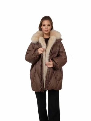 Daunenmantel Levinsky Ivory braun