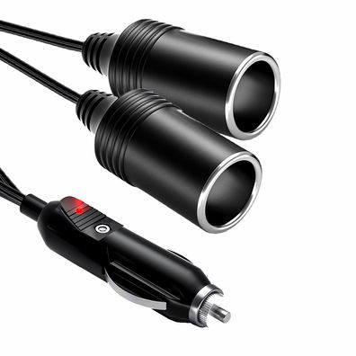 O32C 12V/24V 20A KFZ Adapter Steckdose -2 Fach Auto Zigarettenanzünder Verteiler