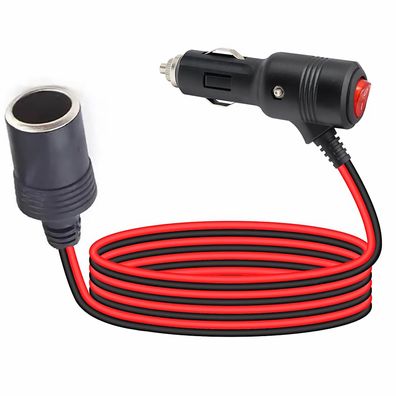 O59C 2m KFZ Verlängerungskabel Zigarettenanzünder 12V/24V Auto LKW mit Schalter