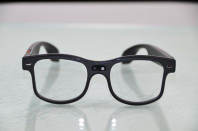 AI Smart Brille mit Kamera & Audio - Bluetooth, Wechselgläser, Schwarz