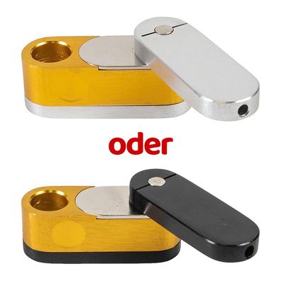 Folding Smoking Pipe - Metallpfeife ausklappbar