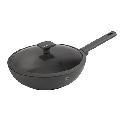 Berlinger Haus Antracit Collection Wok mit Deckel, Ø 28 cm