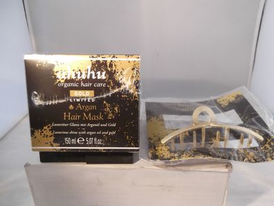 Ahuhu Gold Limited Argan Hair Mask 150 ml + Golden Hair Clip