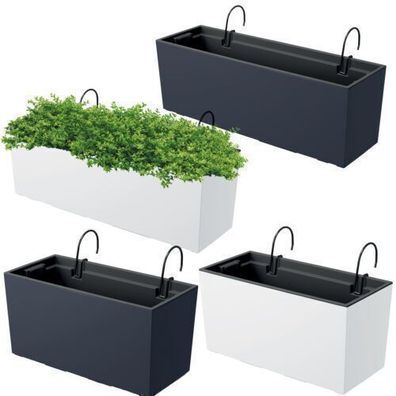 Blumentöpfe Pflanzenpflege Blumenkasten UV-beständig inkl. Haken 58cm oder 39,5cm
