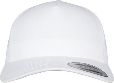 Flexfit Cap 5-Panel Retro Trucker Cap White