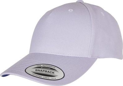 Flexfit YP Classics 5-Panel Premium Curved Visor Snapback Cap Light Purple