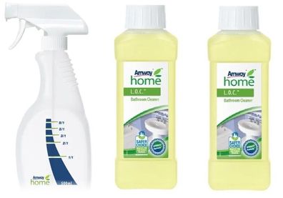 2 x Badreiniger L.O.C.™ 2 x 500 ml (1 Liter) + 1 x Sprühflasche