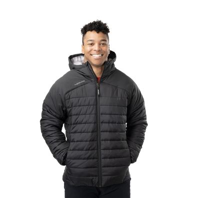 Jacke Bauer Team Puffer Senior - Farbe: schwarz Größe: M
