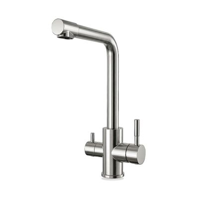 BEM 3-Wege Wasserhahn ? Edelstahl 18/10, matt gebürstet