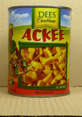 540gr. Ackee/ Akipflaume in Salzwasser von Dees aus Jamaika, VEGAN