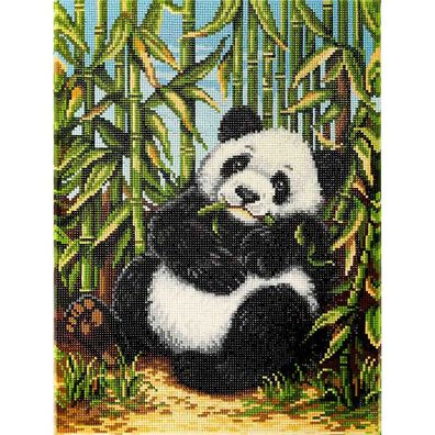 FREYA-Set: Diamond Painting "Pandabär" Diamantstickerei (40 x 30 cm)
