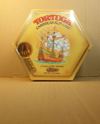 454gr/16oz Original Golden Caribbean Rum Cake von Tortuga aus Jamaika